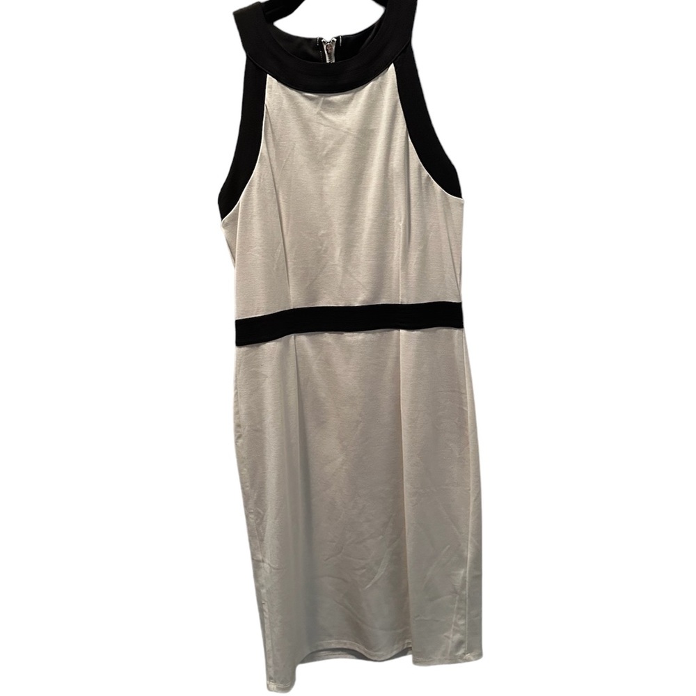 Black and white dress.